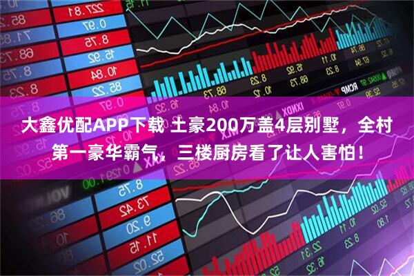 大鑫优配APP下载 土豪200万盖4层别墅,全村第一豪华霸气,三楼厨房看了让人害怕!