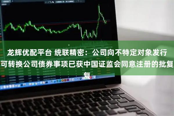 龙辉优配平台 统联精密：公司向不特定对象发行可转换公司债券事项已获中国证监会同意注册的批复